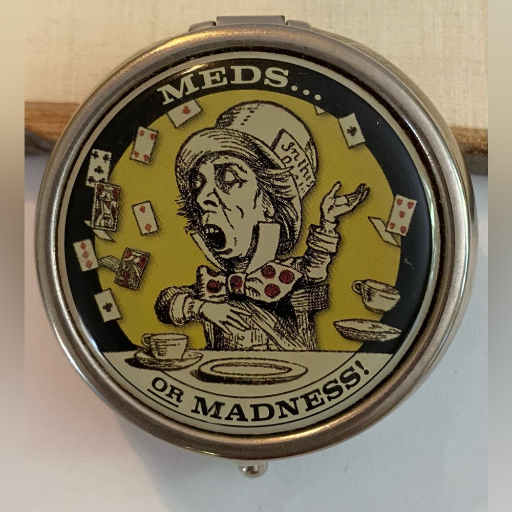 Mad Hatter pill box